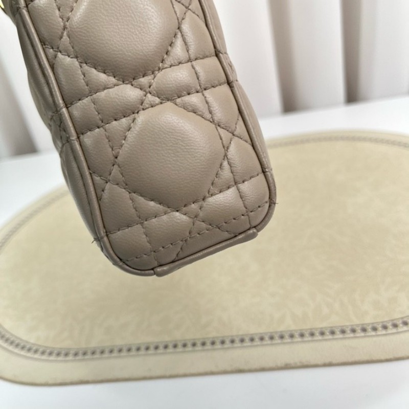 gyj hj zzz DIOR迪奧 Lady D-Joy三格戴妃橫版小號雙肩帶手提包 可單肩斜挎 適合日常使用 高級有質感-9