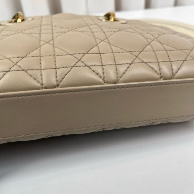 gyj hj zzz DIOR迪奧 Lady D-Joy三格戴妃橫版小號雙肩帶手提包 可單肩斜挎 適合日常使用 高級有質感-11