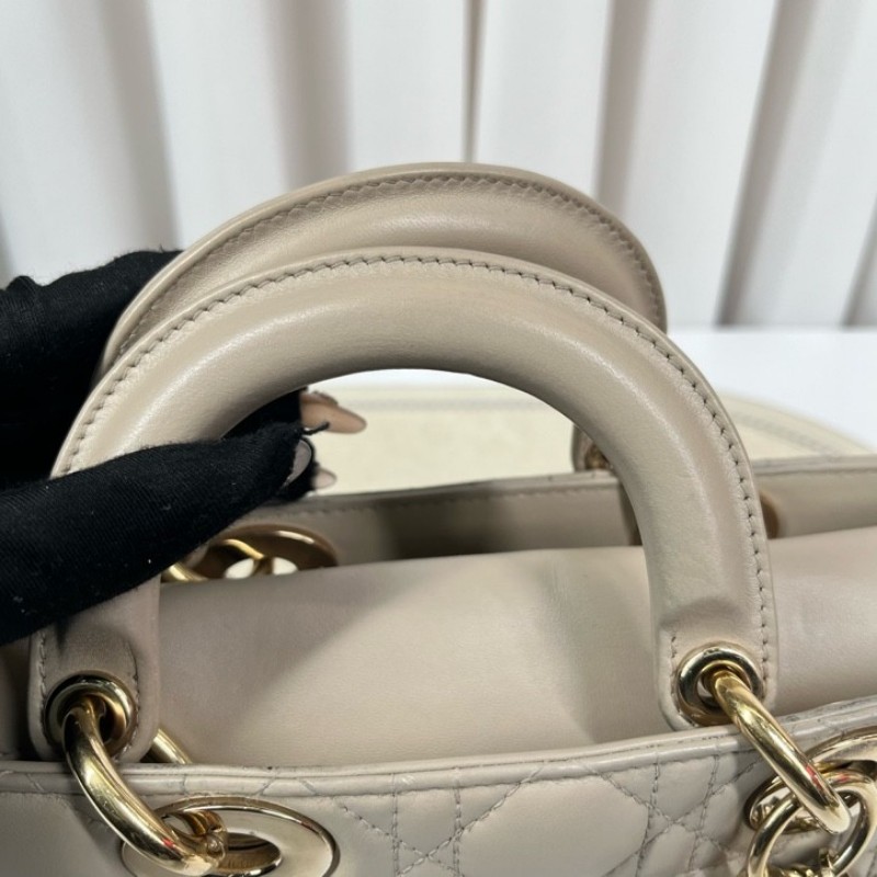 gyj hj zzz DIOR迪奧 Lady D-Joy三格戴妃橫版小號雙肩帶手提包 可單肩斜挎 適合日常使用 高級有質感-15