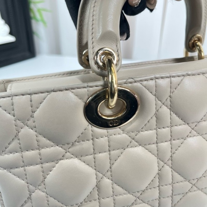 gyj hj zzz DIOR迪奧 Lady D-Joy三格戴妃橫版小號雙肩帶手提包 可單肩斜挎 適合日常使用 高級有質感-23