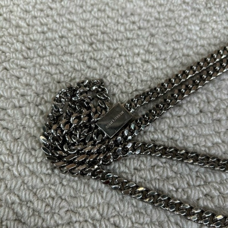 YSL聖羅蘭流蘇鱷魚壓紋kate鏈條包單肩包斜挎包 容量合適 日常百搭 高級有檔次的一款包 低調優雅-22