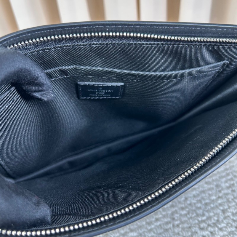 LV路易威登 Standing Pouch 黑棋盤格男士手拿包洗漱包 容量實用 時尚百搭-18