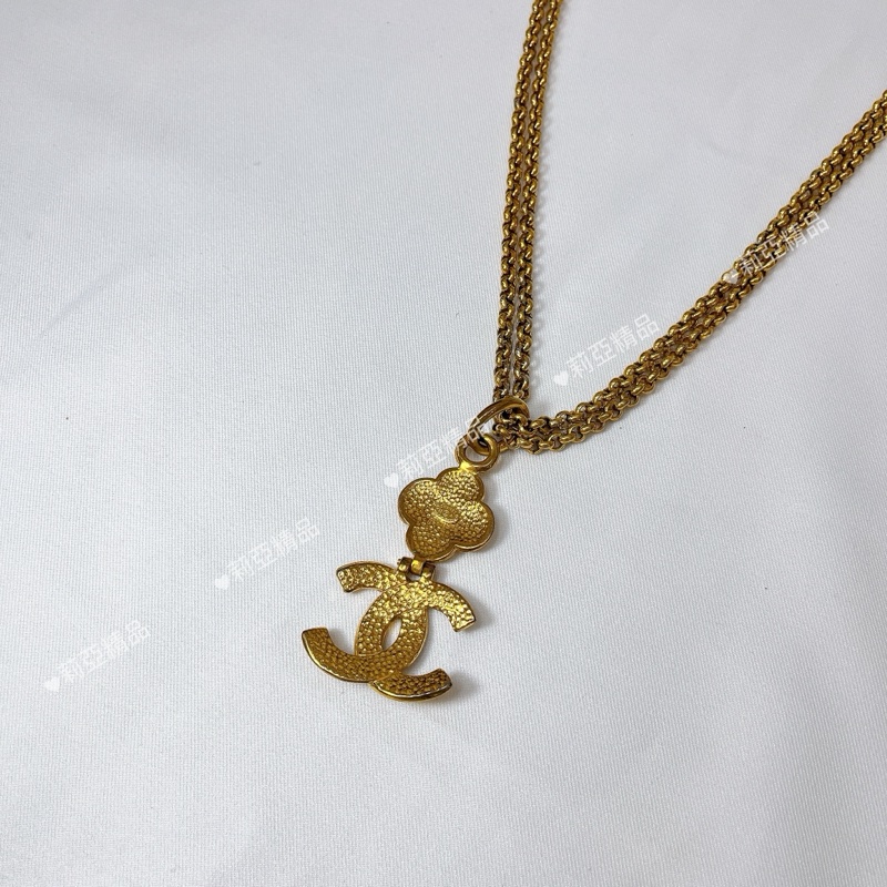 莉亞精品♡ Chanel 多功能雙C花花長鏈 二手美品-7