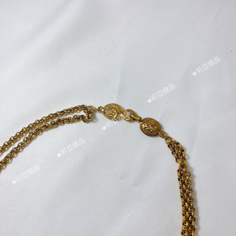 莉亞精品♡ Chanel 多功能雙C花花長鏈 二手美品-13