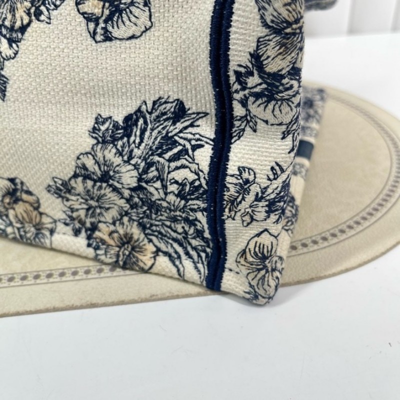 DIOR迪奧 booktote 小號托特八芒星限量款無限夢境藍色刺繡-10