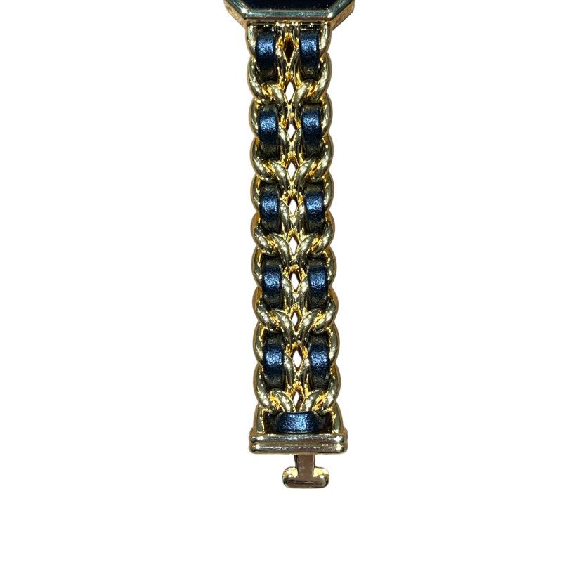 CHANEL 香奈兒 H0001 Premiere S 方糖 首映錶 SIZE:S 合金 石英錶 黑金-6