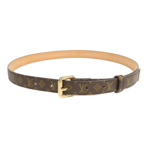 LOUIS VUITTON Monogram Belt金扣皮帶