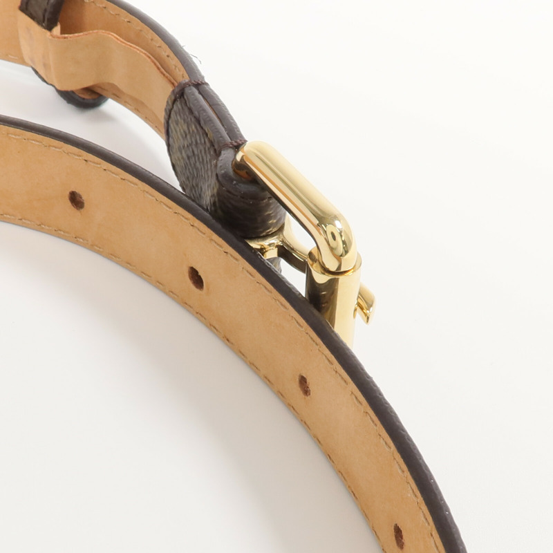 LOUIS VUITTON Monogram Belt金扣皮帶-8