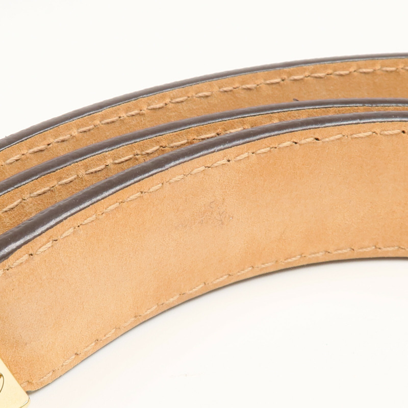 LOUIS VUITTON Monogram Belt金扣皮帶-9