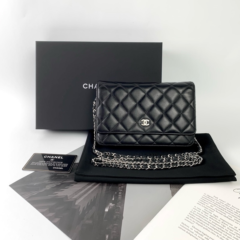 Chanel woc羊皮黑銀-0