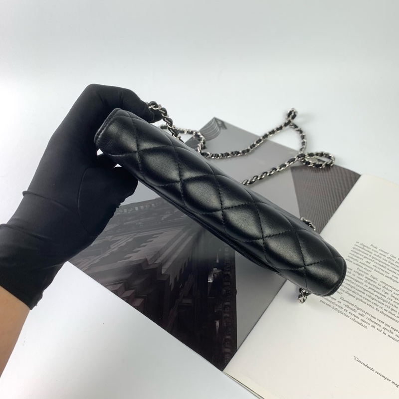 Chanel woc羊皮黑銀-3