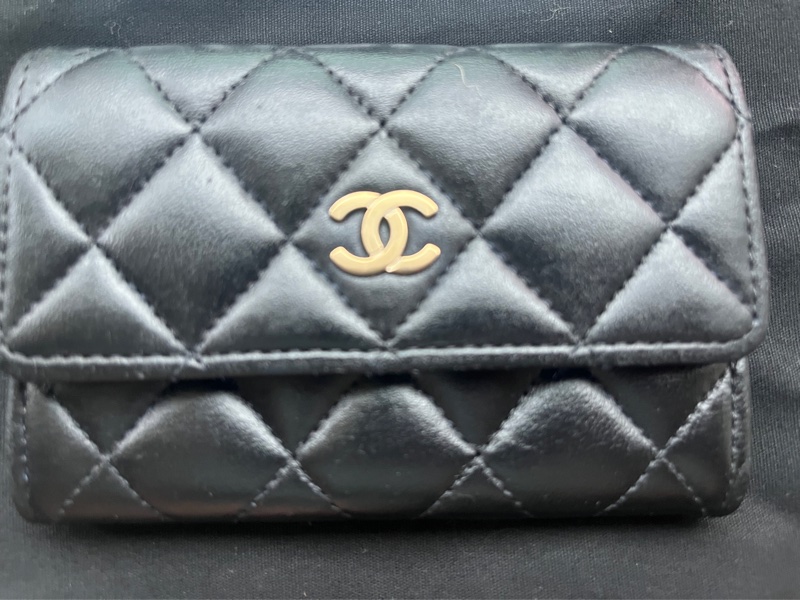 Chanel 香奈兒小羊皮卡夾零錢包-1