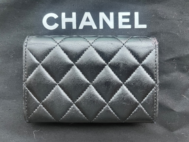 Chanel 香奈兒小羊皮卡夾零錢包-6