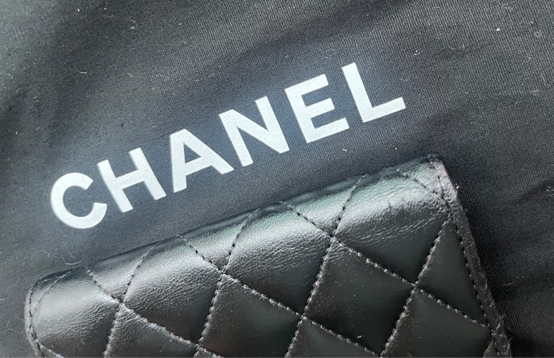 Chanel 香奈兒小羊皮卡夾零錢包-9