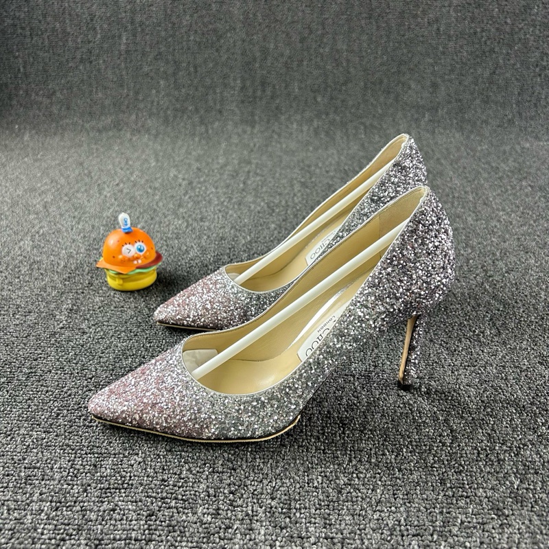 98新 Jimmy Choo周仰傑漸變亮片高跟鞋 尺碼36-7