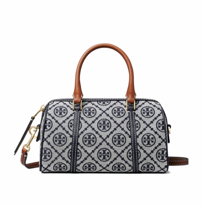 Tory Burch 女士 T MONOGRAM 小號桶形包均碼碼20.5cm*9.5cm*12cm-2