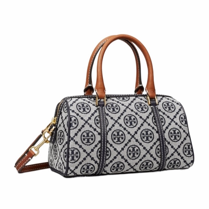 Tory Burch 女士 T MONOGRAM 小號桶形包均碼碼20.5cm*9.5cm*12cm-4