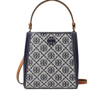 Tory Burch 女士 T MONOGRAM MCGRAW 小號水桶包均碼碼18cm*12.5cm*19cm