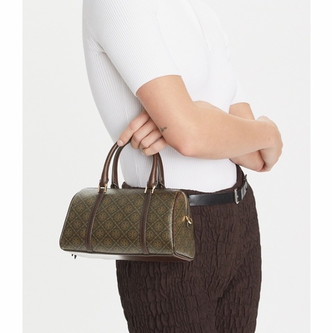 Tory Burch 女士 T Monogram 迷你手提包均碼碼20.5cm*9.5cm*12cm