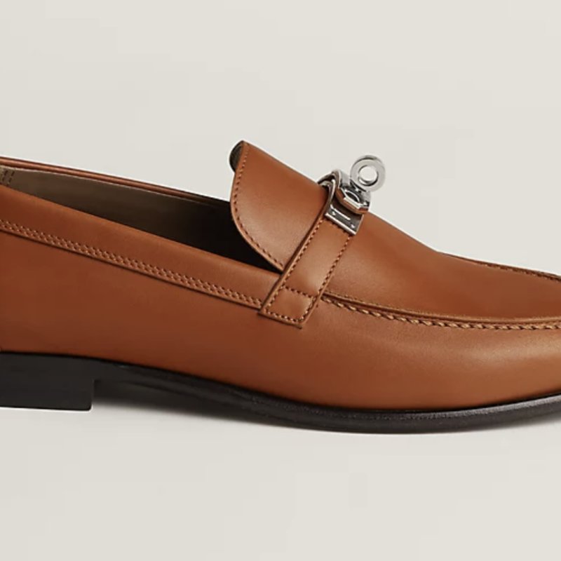 Hermes 愛馬仕 平底鞋 Destin 樂福鞋 棕色 37.0-2