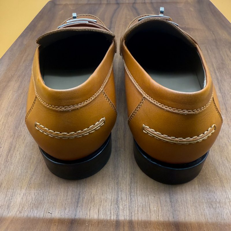 Hermes 愛馬仕 平底鞋 Destin 樂福鞋 棕色 37.0-8