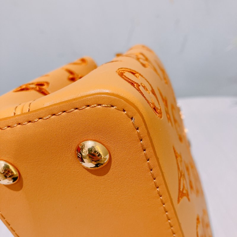 TK1922 路易威登 黃色 小牛皮 手提/斜孭袋 Louis Vuitton Mini Capucines Calfskin Yellow Bag-9