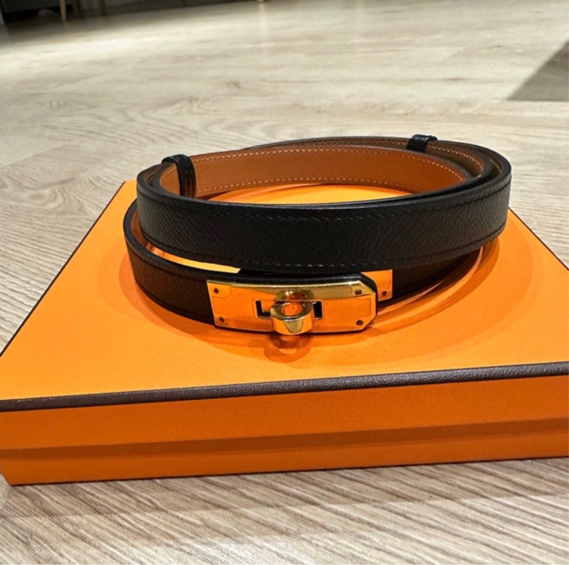 🖤法式優雅的黑帥金凱莉🖤 Hermès Kelly 18 belt-2