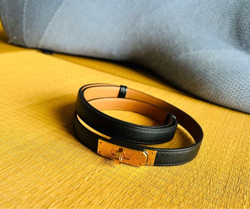 🖤法式優雅的黑帥金凱莉🖤 Hermès Kelly 18 belt-3