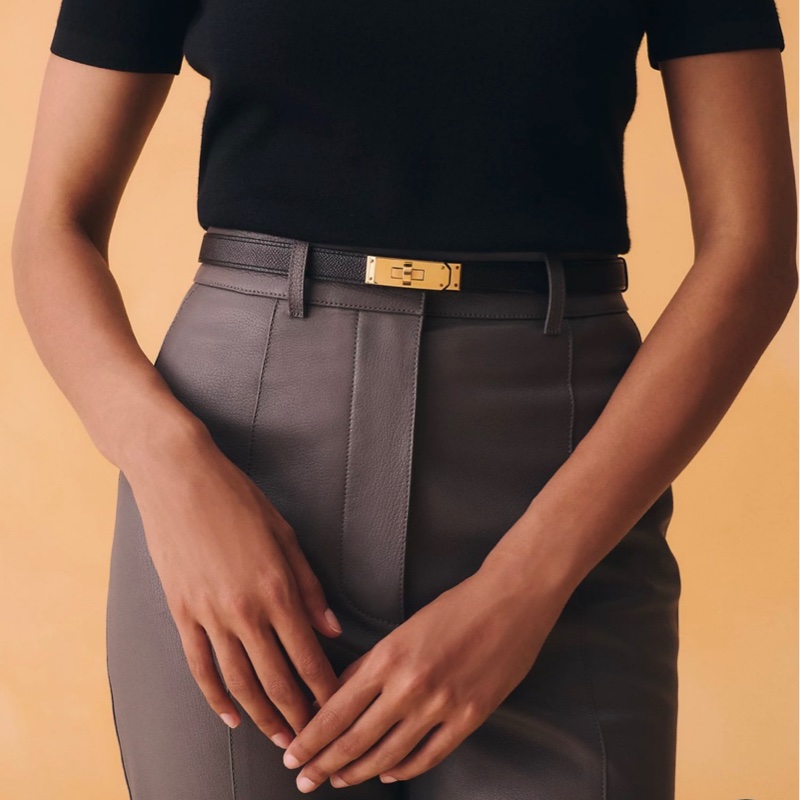 🖤法式優雅的黑帥金凱莉🖤 Hermès Kelly 18 belt-4