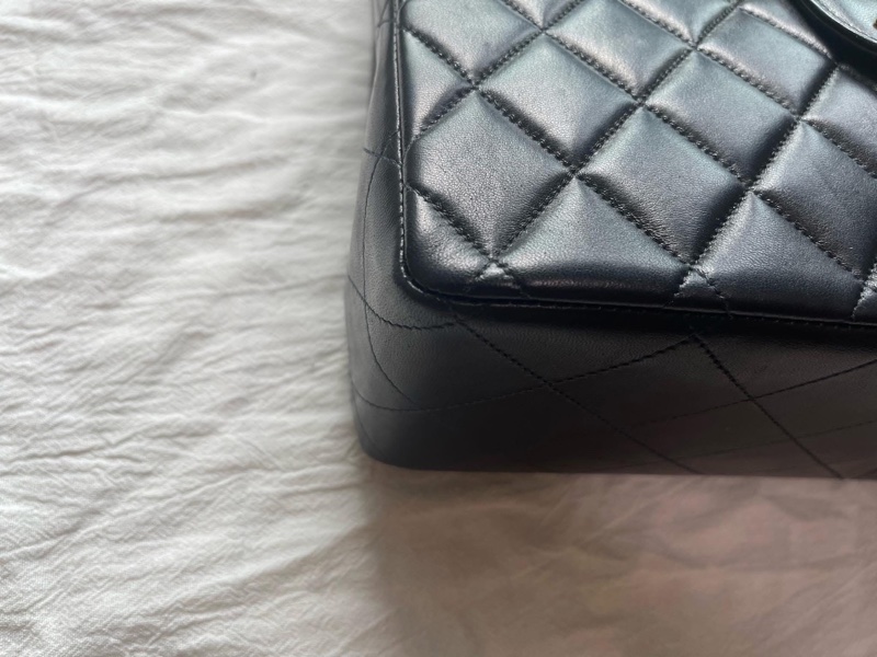 Chanel Vintage 大Logo 貝嫂包 30公分-1