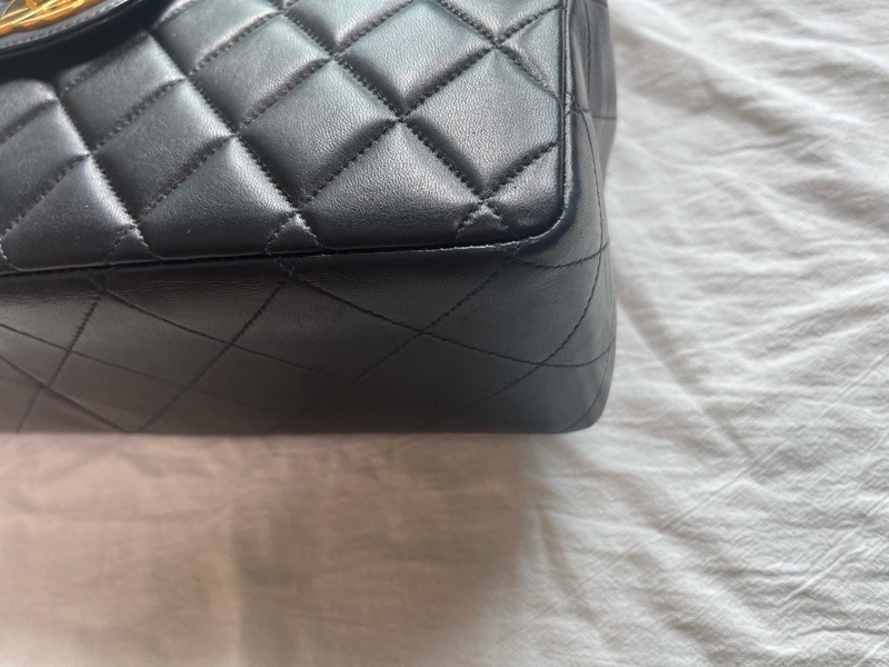 Chanel Vintage 大Logo 貝嫂包 30公分-2