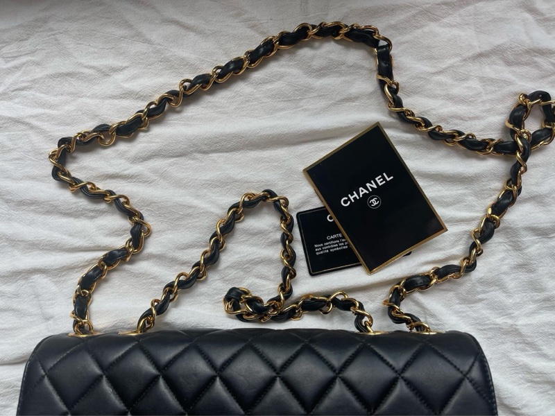 Chanel Vintage 大Logo 貝嫂包 30公分-15