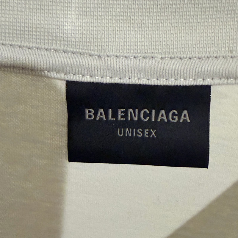 Balenciaga 520 標籤印花淺藍色T 恤🔥-2