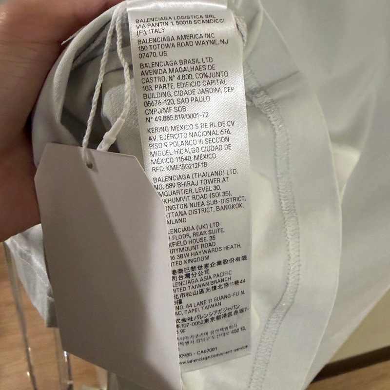 Balenciaga 520 標籤印花淺藍色T 恤🔥-6
