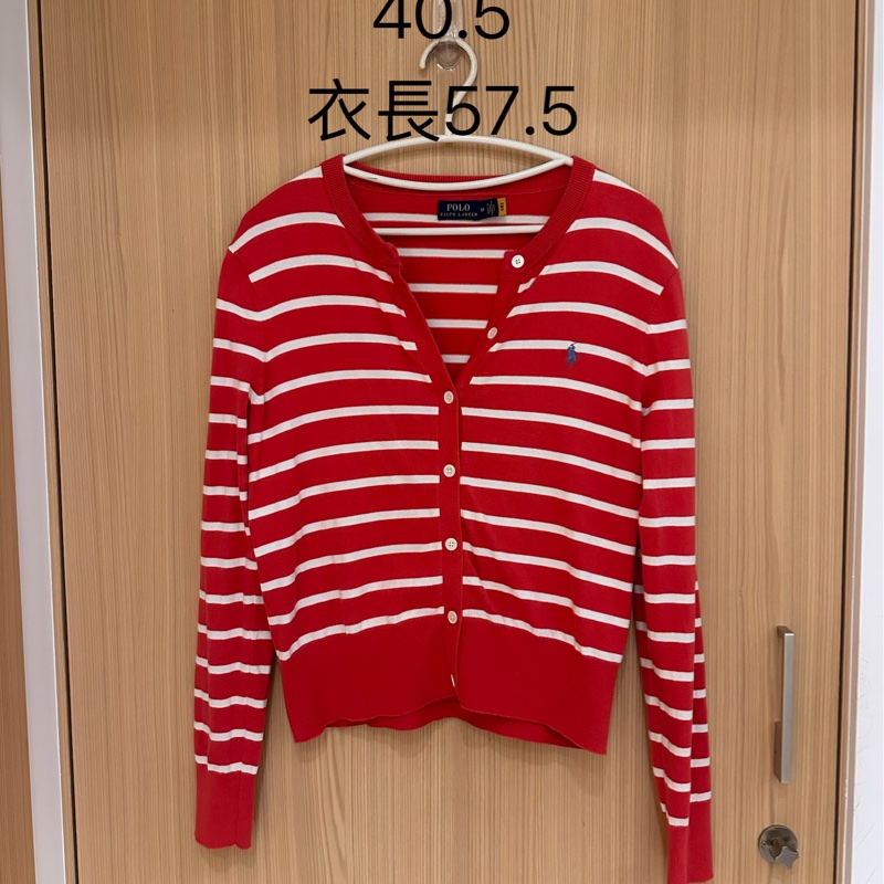 Polo Ralph Lauren 顯氣色條紋外套/上衣 正櫃購入高單價款6280 不會隨隨便便撞-0