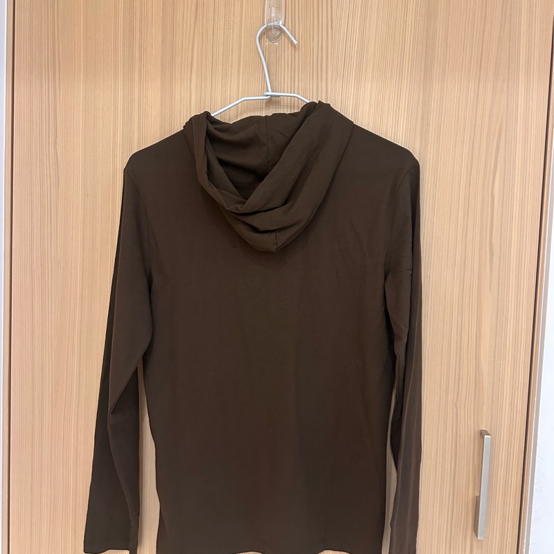 女生可穿polo Ralph Lauren全新咖啡色連帽100%純棉上衣男款xs-5