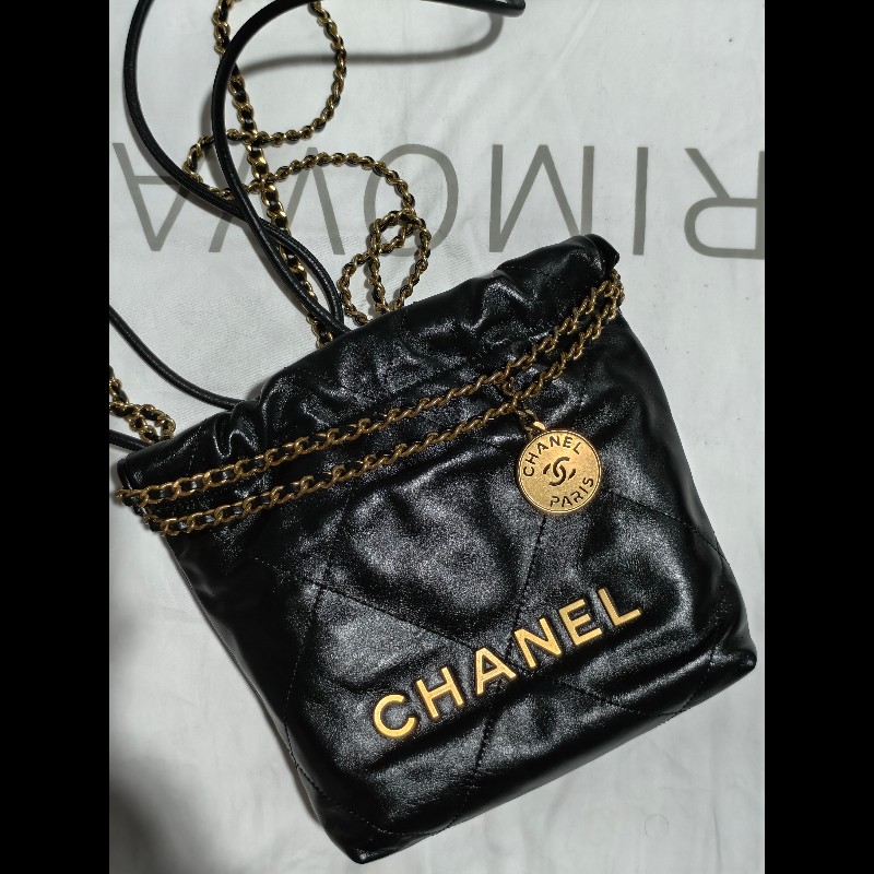 CHANEL 22 MINI 黑金 晶片-0