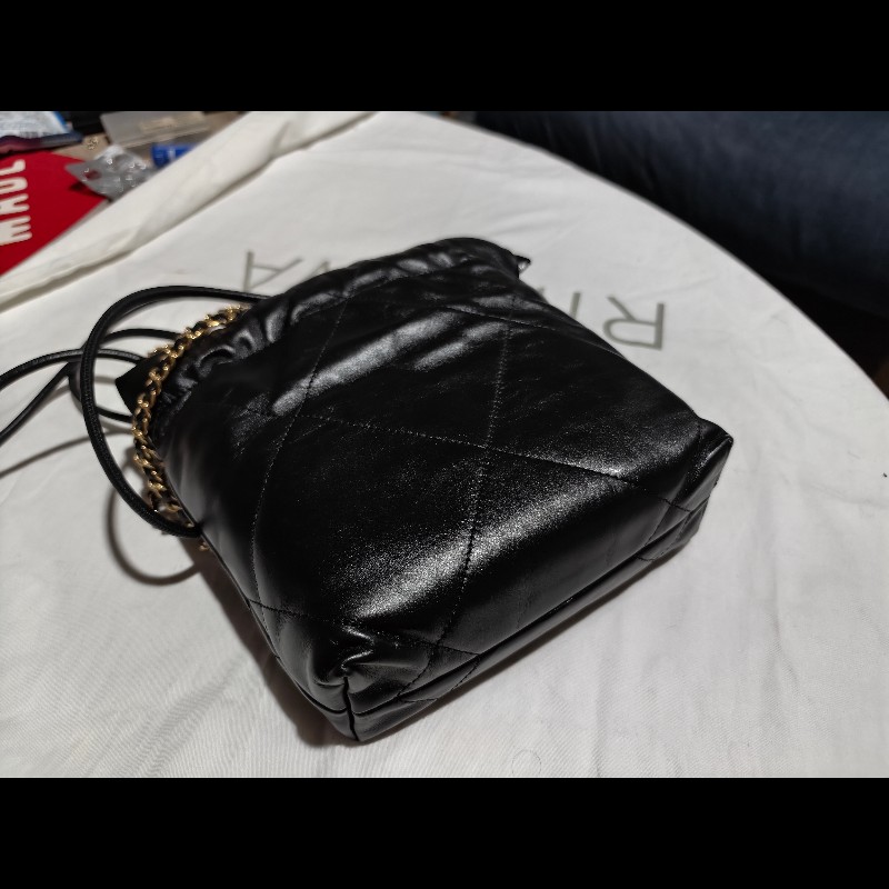 CHANEL 22 MINI 黑金 晶片-3