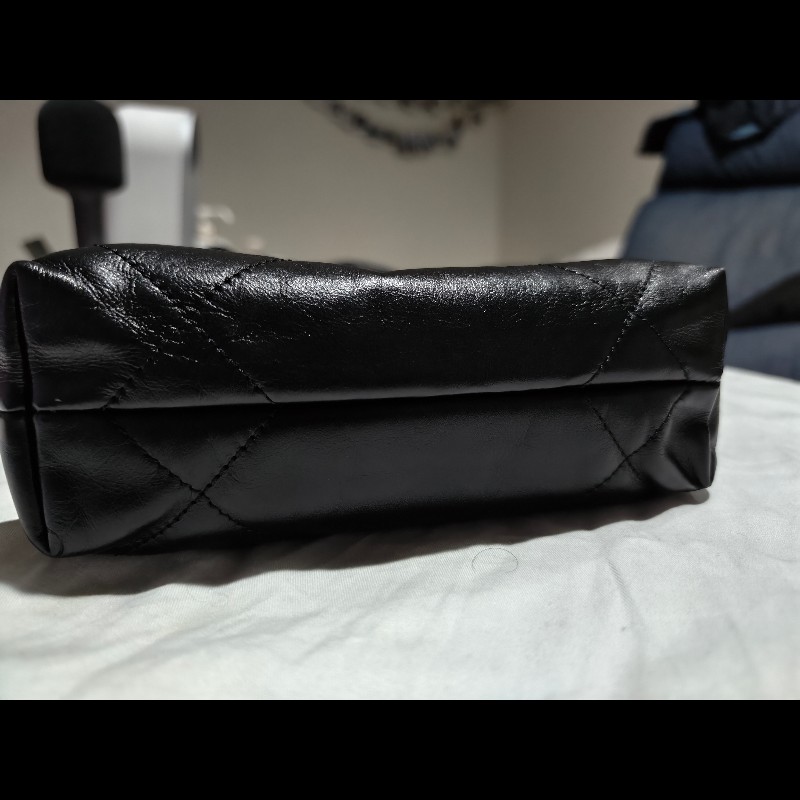 CHANEL 22 MINI 黑金 晶片-6