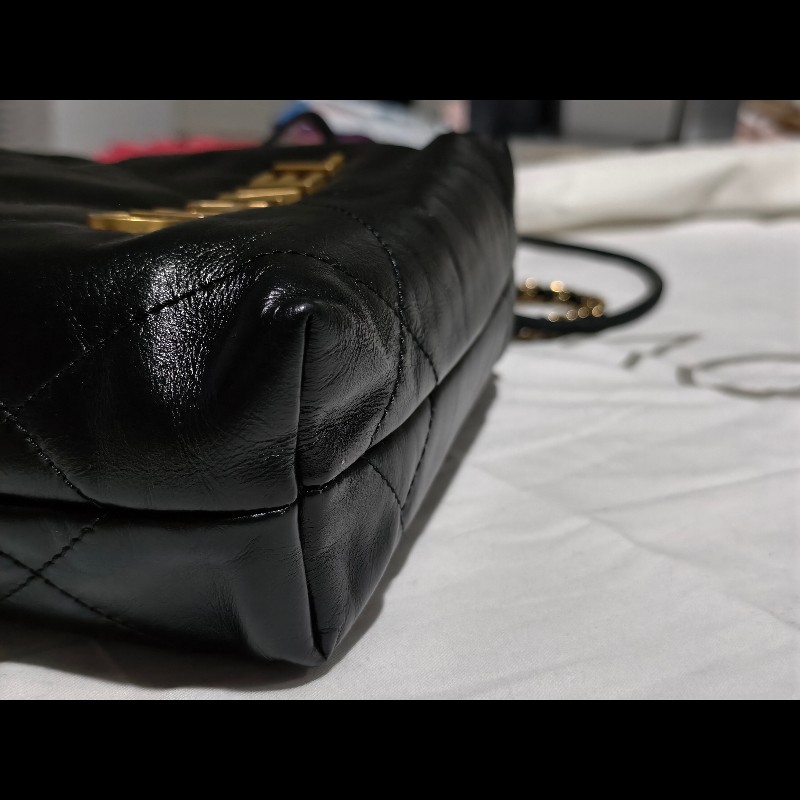 CHANEL 22 MINI 黑金 晶片-9