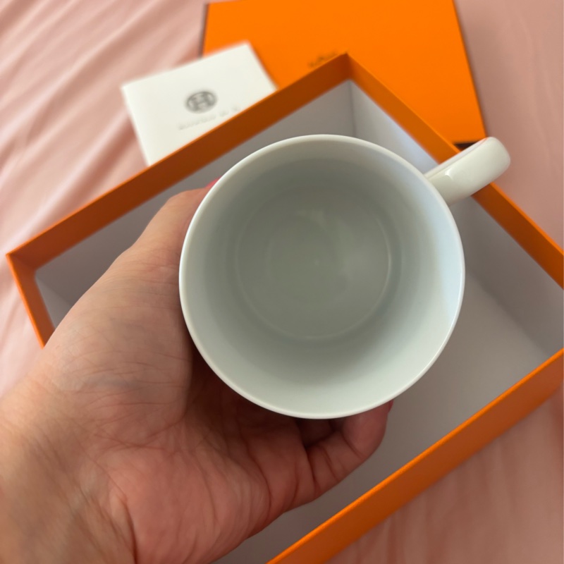 現貨商品 全新商品 專櫃正貨 Hermes 經典銀色馬賽克馬克杯-2