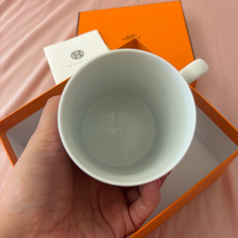 現貨商品 全新商品 專櫃正貨 Hermes 經典銀色馬賽克馬克杯-5