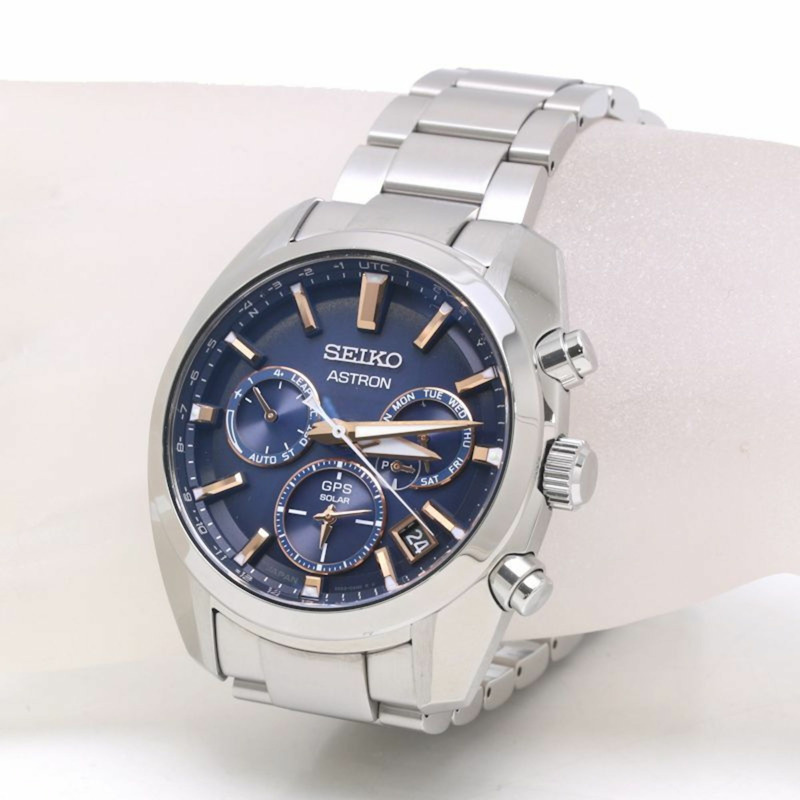 精工 Astron 腕錶 SBXC049 5X53-0AJ0 日期計時碼錶 不鏽鋼 男士 39940-2