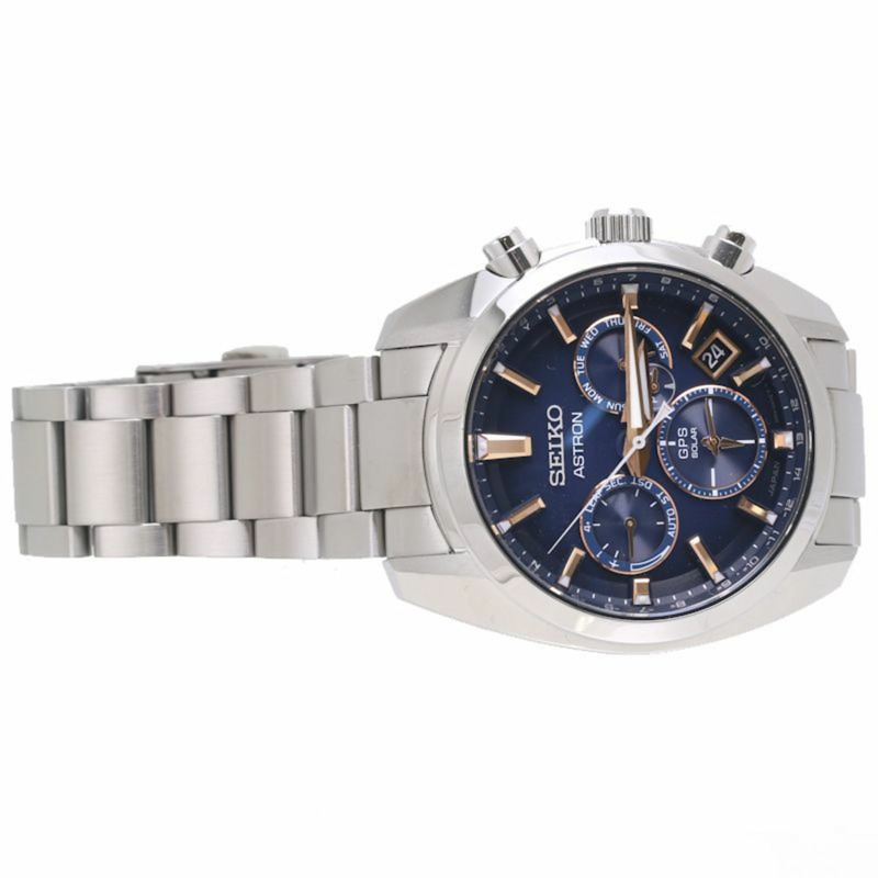 精工 Astron 腕錶 SBXC049 5X53-0AJ0 日期計時碼錶 不鏽鋼 男士 39940-5