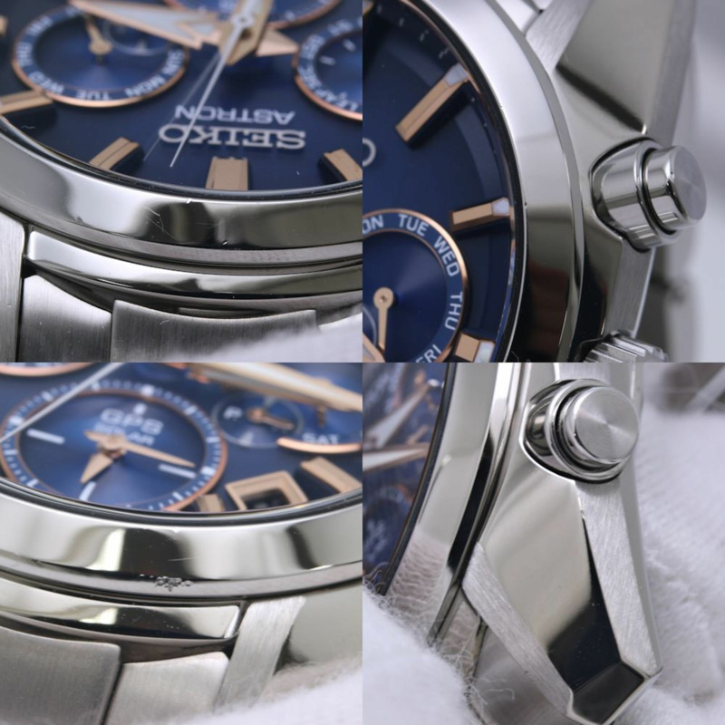 精工 Astron 腕錶 SBXC049 5X53-0AJ0 日期計時碼錶 不鏽鋼 男士 39940-6