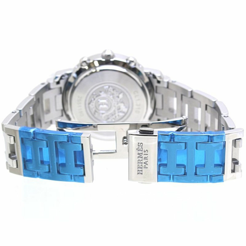 愛馬仕女士 Clipper Nacle 計時腕錶,搭配全新扣,CL1.310.212,3842SS,40054-3