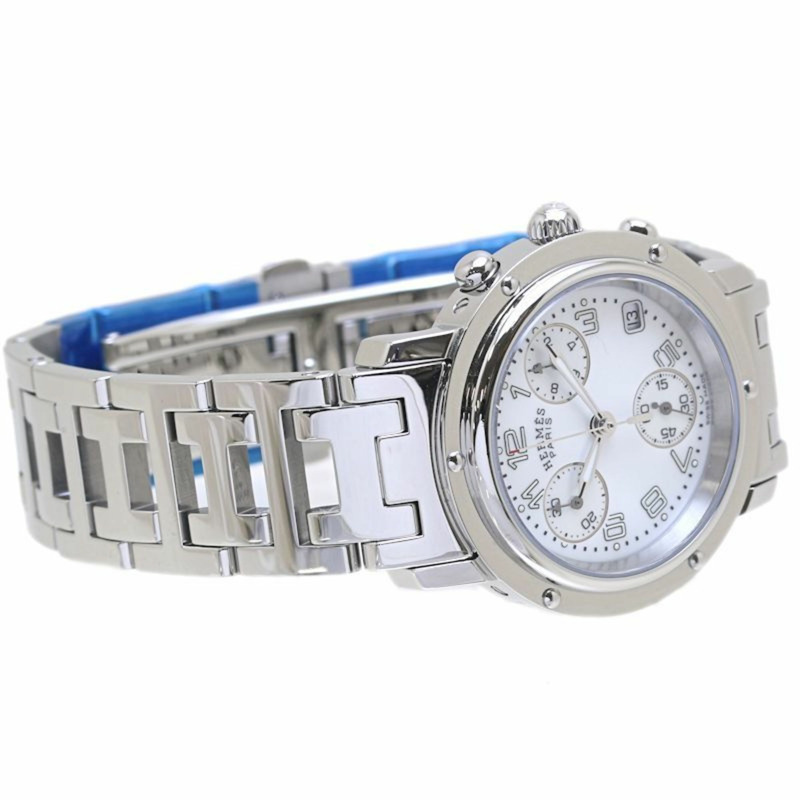 愛馬仕女士 Clipper Nacle 計時腕錶,搭配全新扣,CL1.310.212,3842SS,40054-4