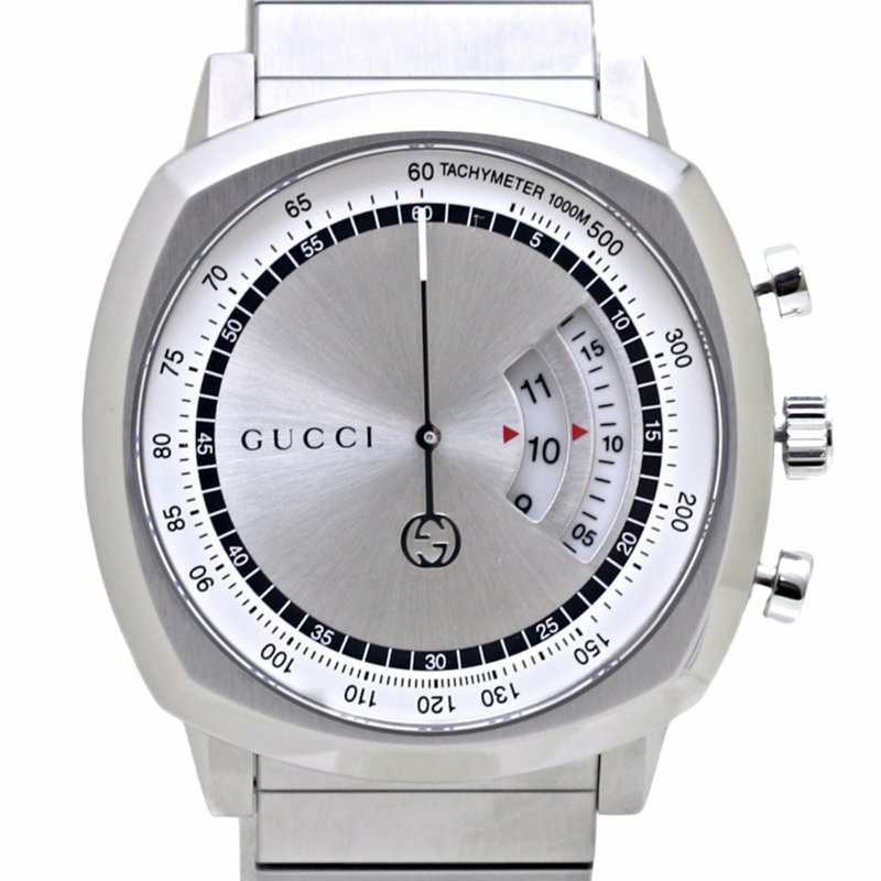 GUCCI Grip Chronograph YA157302 腕錶 157.2 不鏽鋼 男士 130159-1