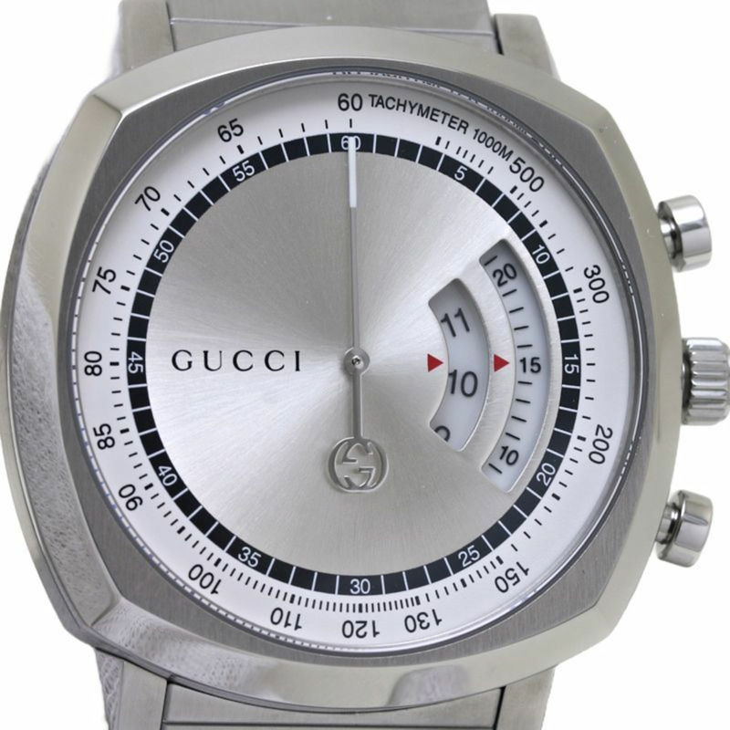 GUCCI Grip Chronograph YA157302 腕錶 157.2 不鏽鋼 男士 130159-5