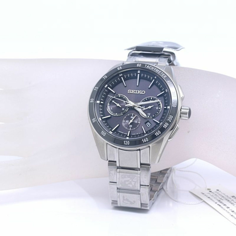 精工 Brightz 計時碼錶 SAGA171 8B82-0AP0 男士腕錶,不鏽鋼陶瓷錶殼,貨號 130457-2